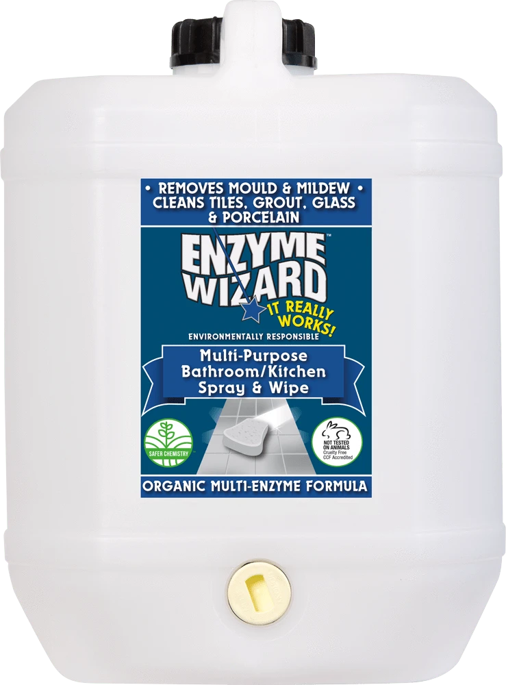 Enzyme Wizard – Multi-Purpose Bathroom/Kitchen Spray & Wipe