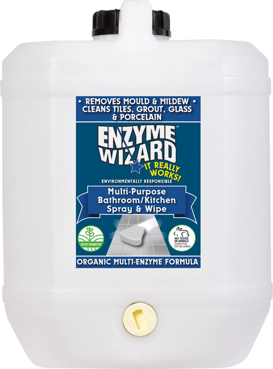 Enzyme Wizard – Multi-Purpose Bathroom/Kitchen Spray & Wipe - Barkn Bargains