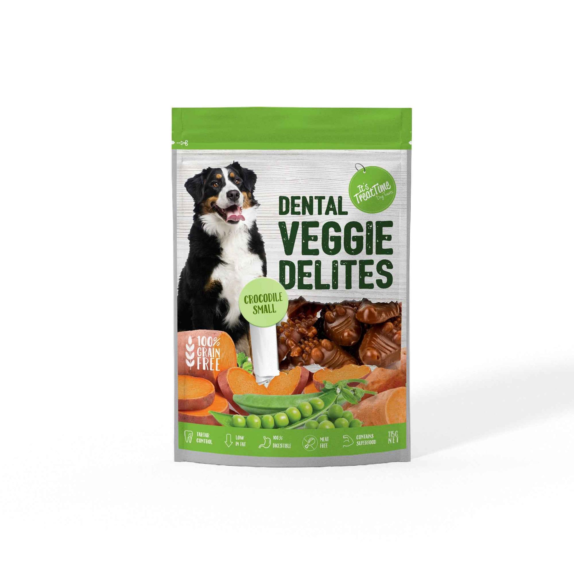It’s Treat Time – Dental Veggie Delights – Crocodile Small