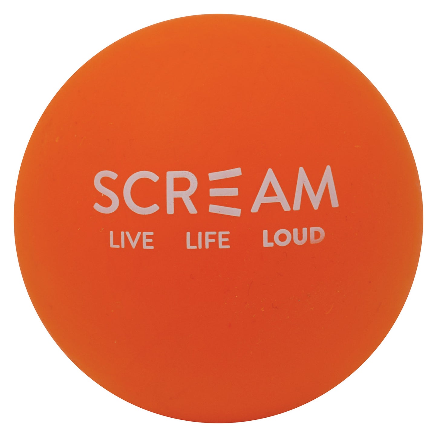 Scream – Rubber Ball – Loud Orange – Medium – 6cm