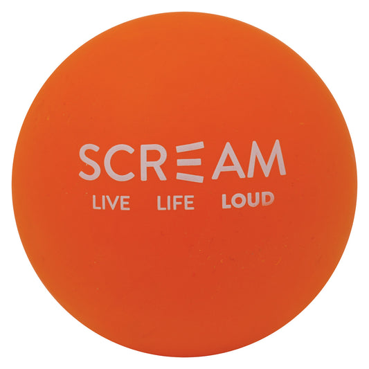 Scream – Rubber Ball – Loud Orange – Medium – 6cm