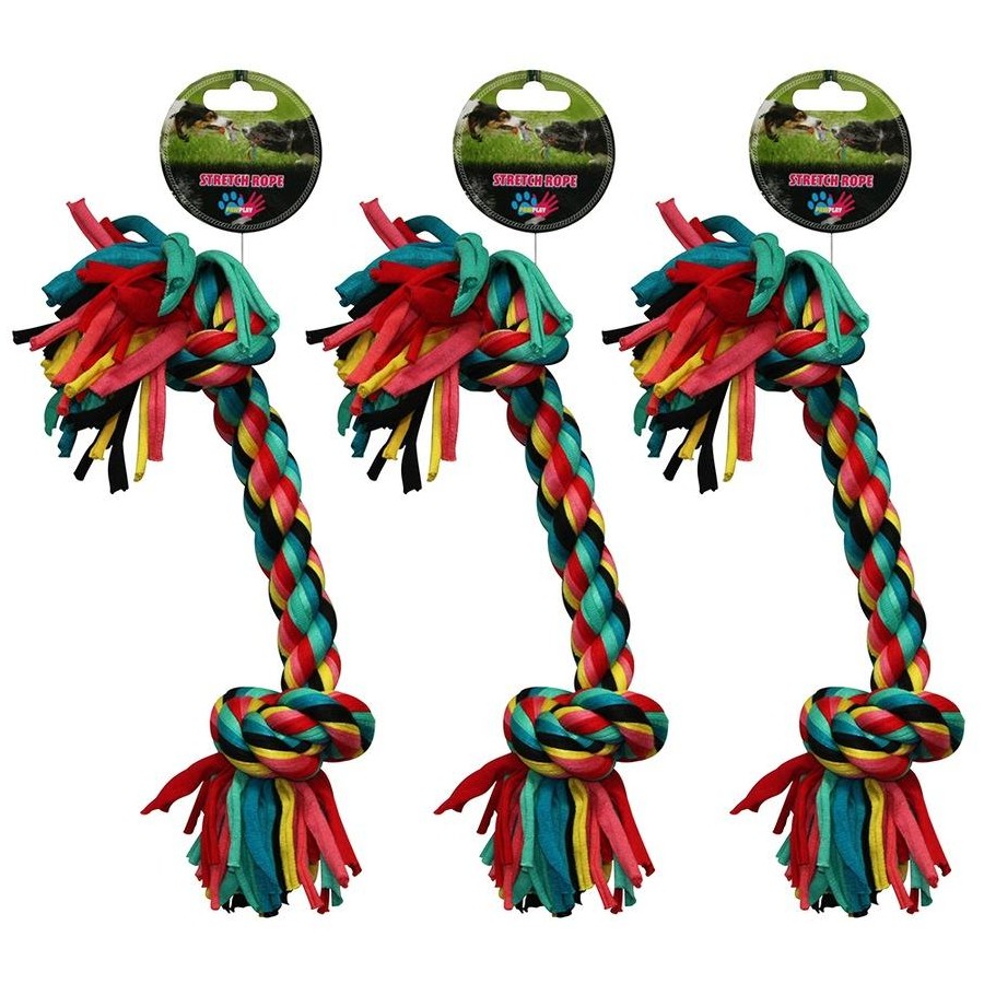 Paw Play – Stretch Rope – Bone