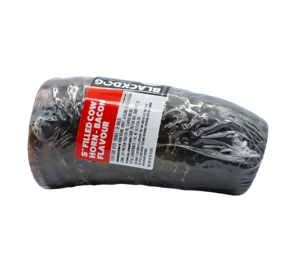 Blackdog – Filled Cow Horn – Bacon Flavour