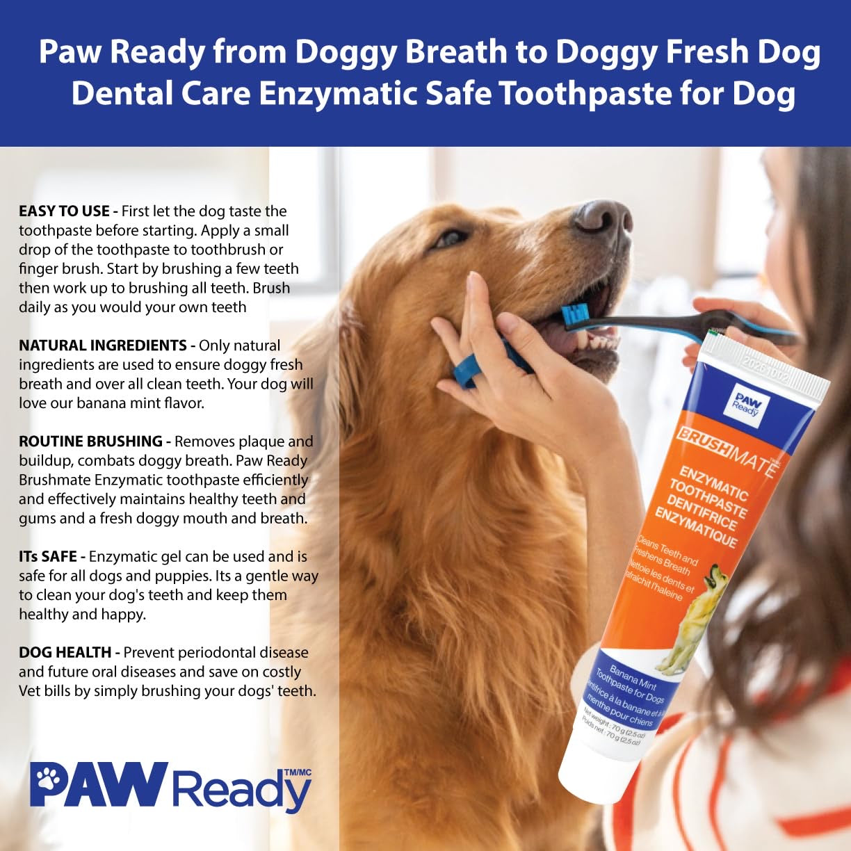 Paw Ready – BrushMate – Enzymatic Toothpaste