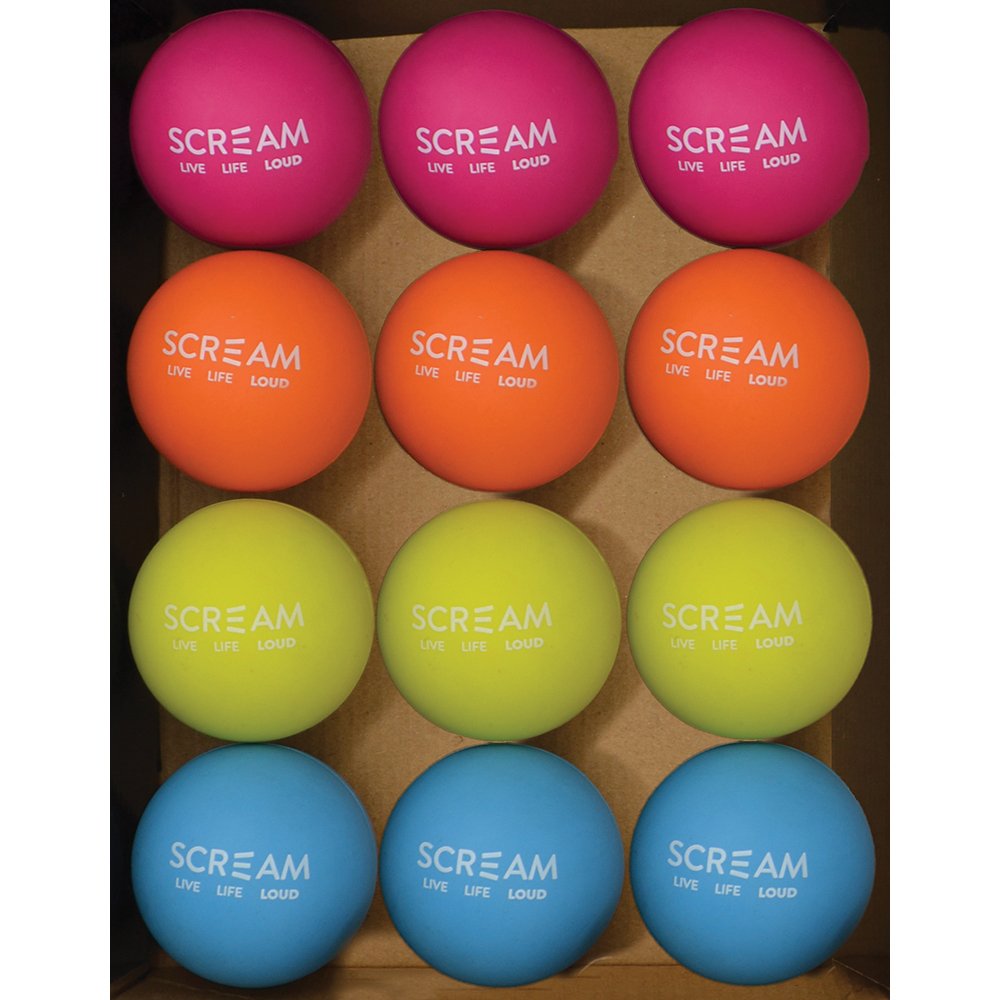 Scream – Rubber Ball – Medium – Counter Display Box of 12