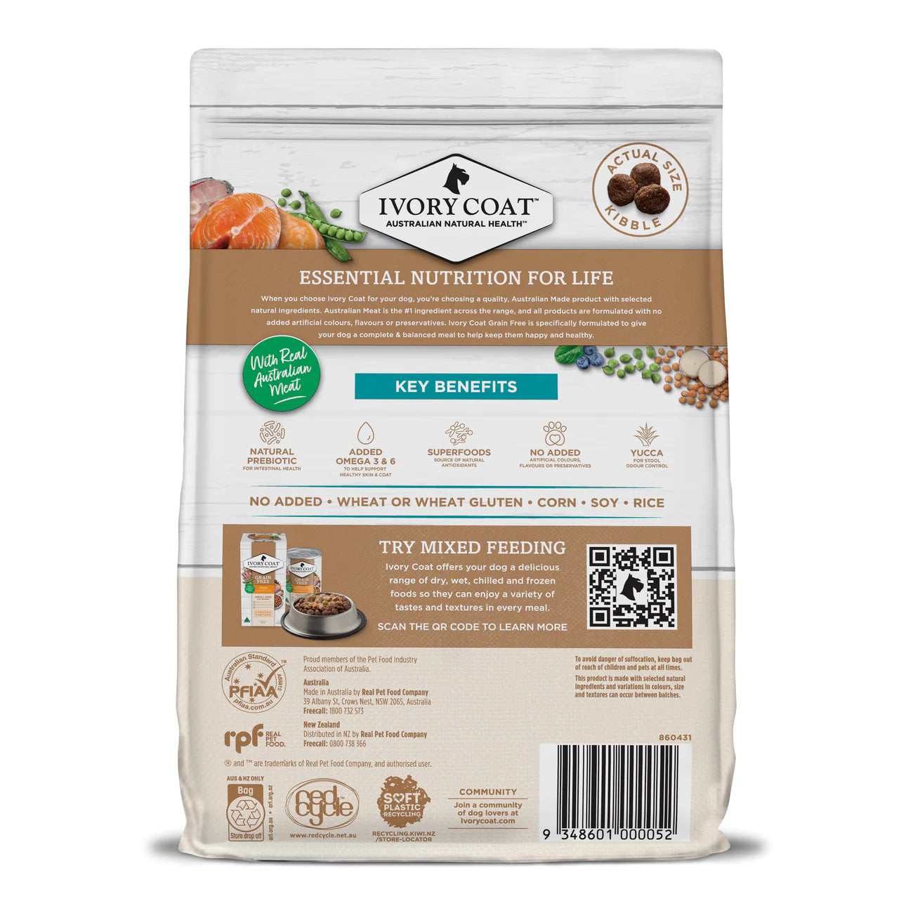 Ivory Coat – Adult Dog – GRAIN FREE – Salmon & Ocean Fish