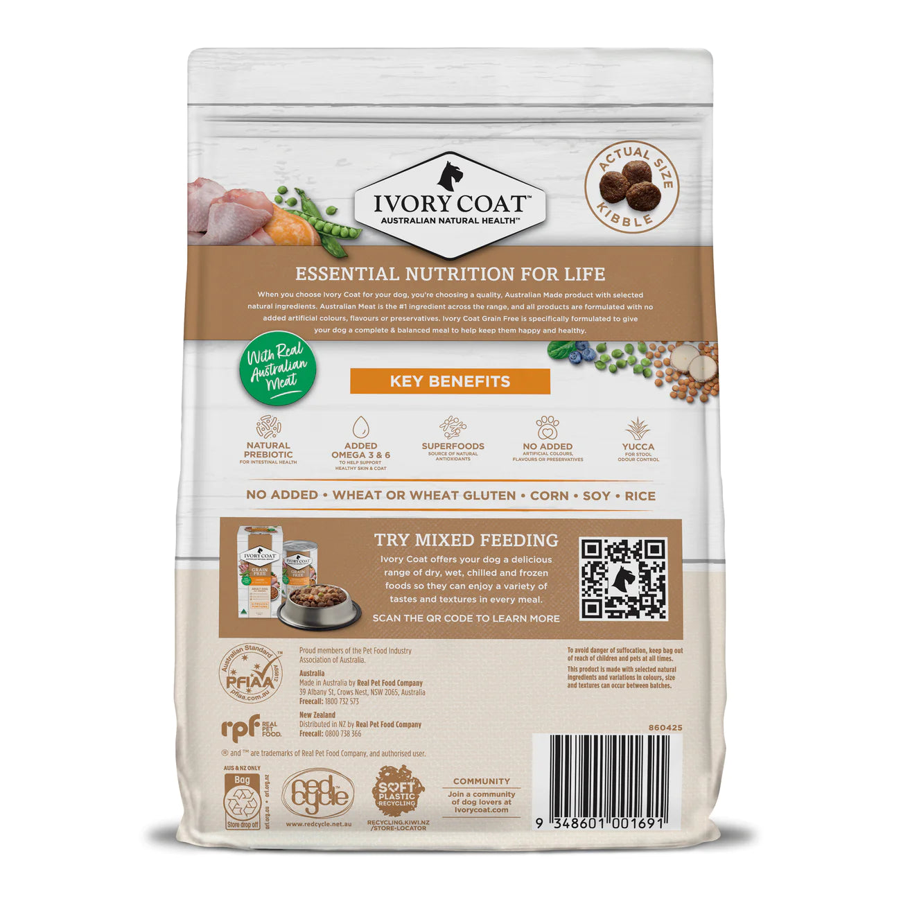 Ivory Coat – Adult Dog – GRAIN FREE – Chicken