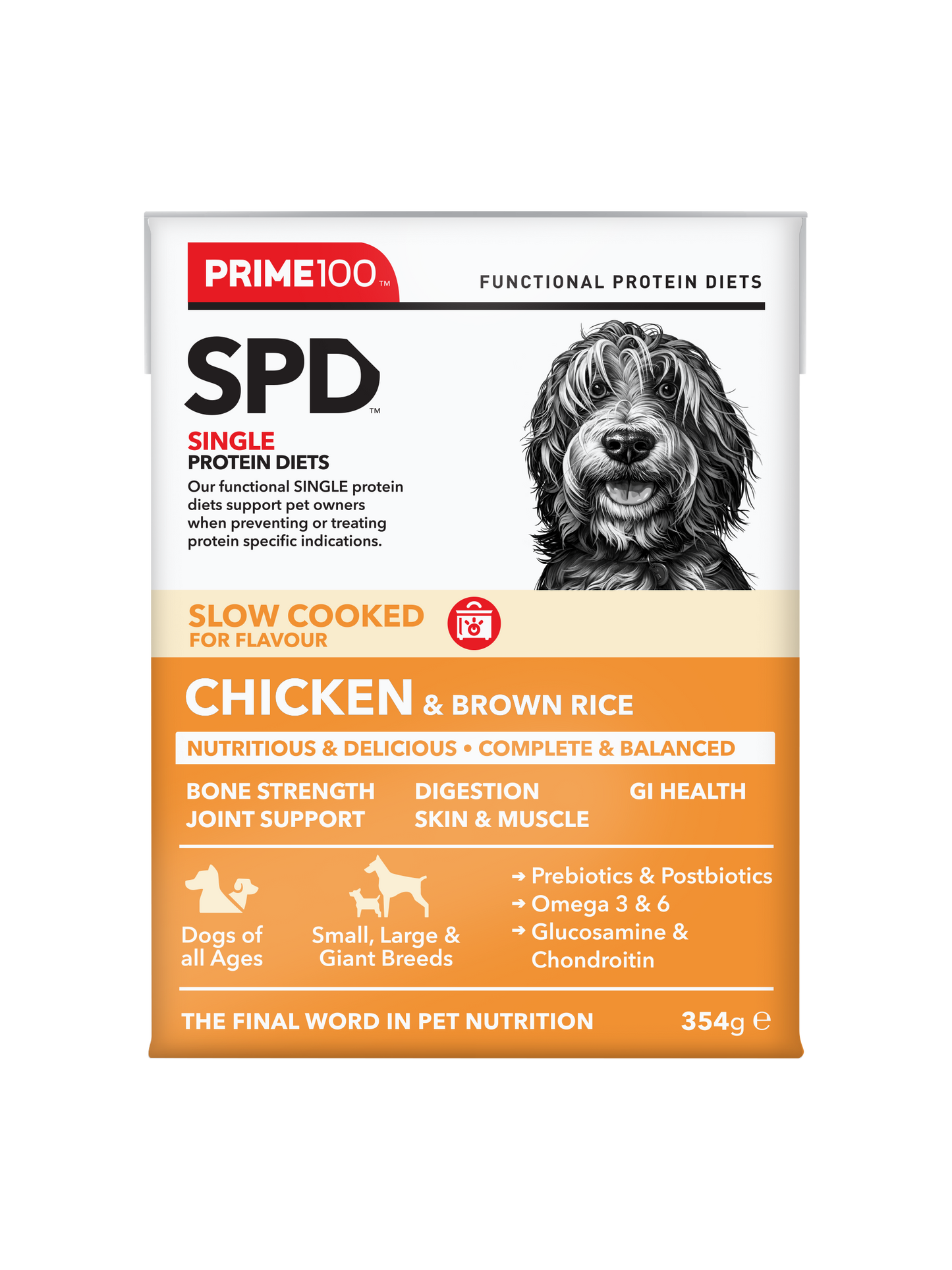 Prime100 – SPD Slow Cooked – Chicken & Brown Rice