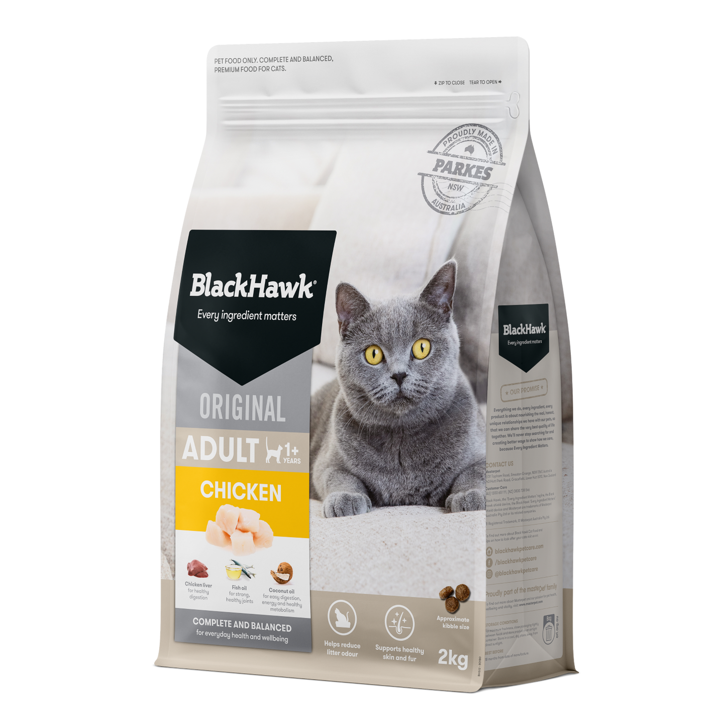 Black Hawk – Adult Cat – Chicken