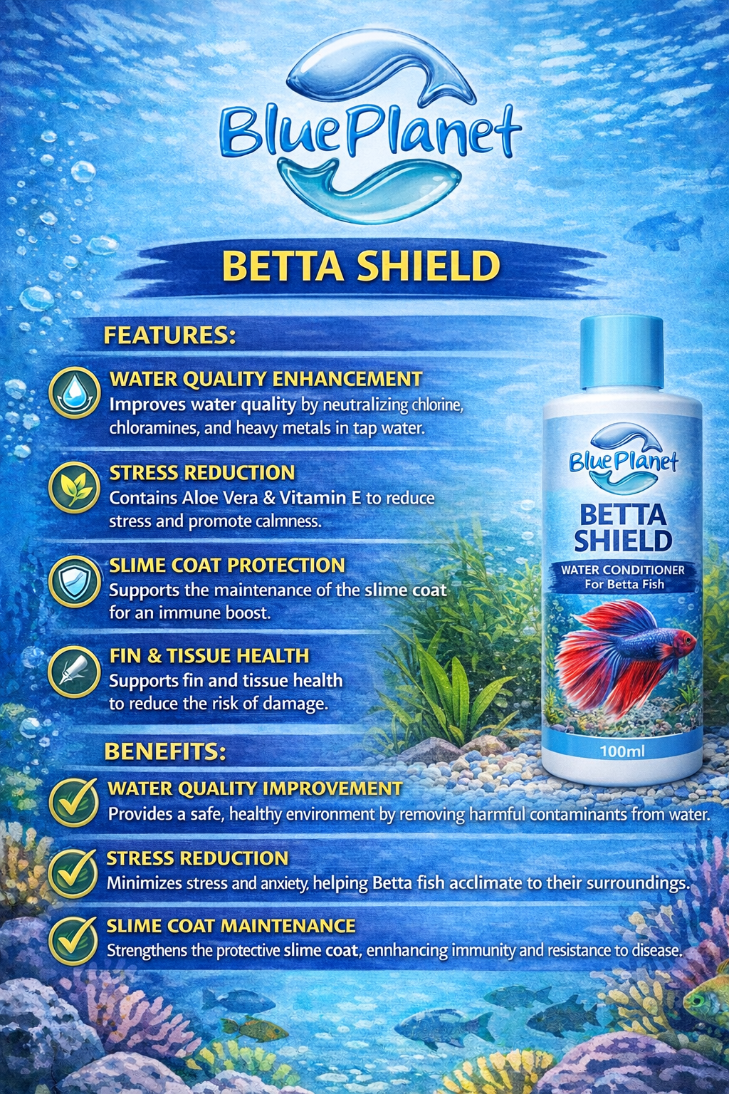 Blue Planet – Betta Shield
