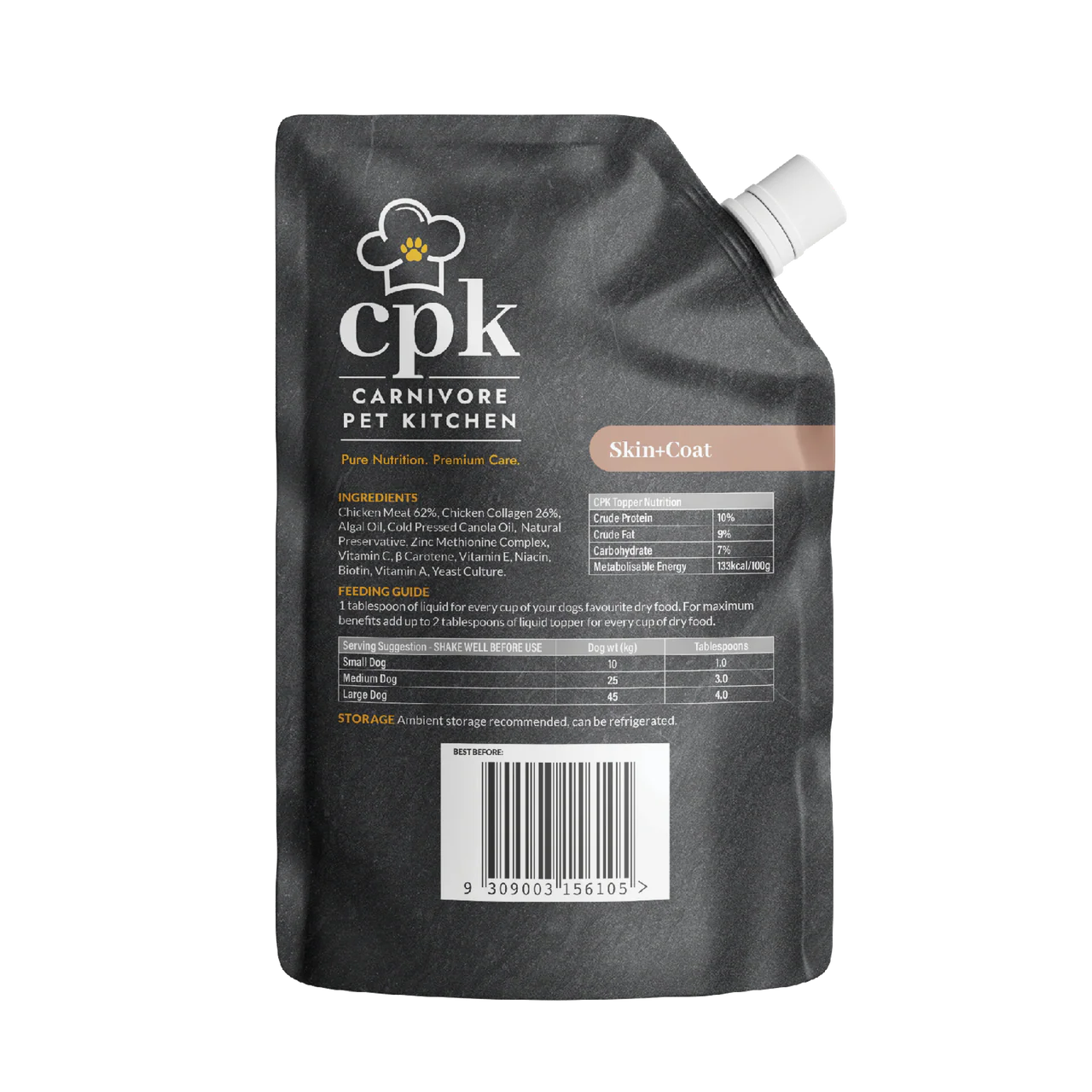 Carnivore Pet Kitchen – Meal Topper For Dogs – Skin & Coat (EXP 11/26)