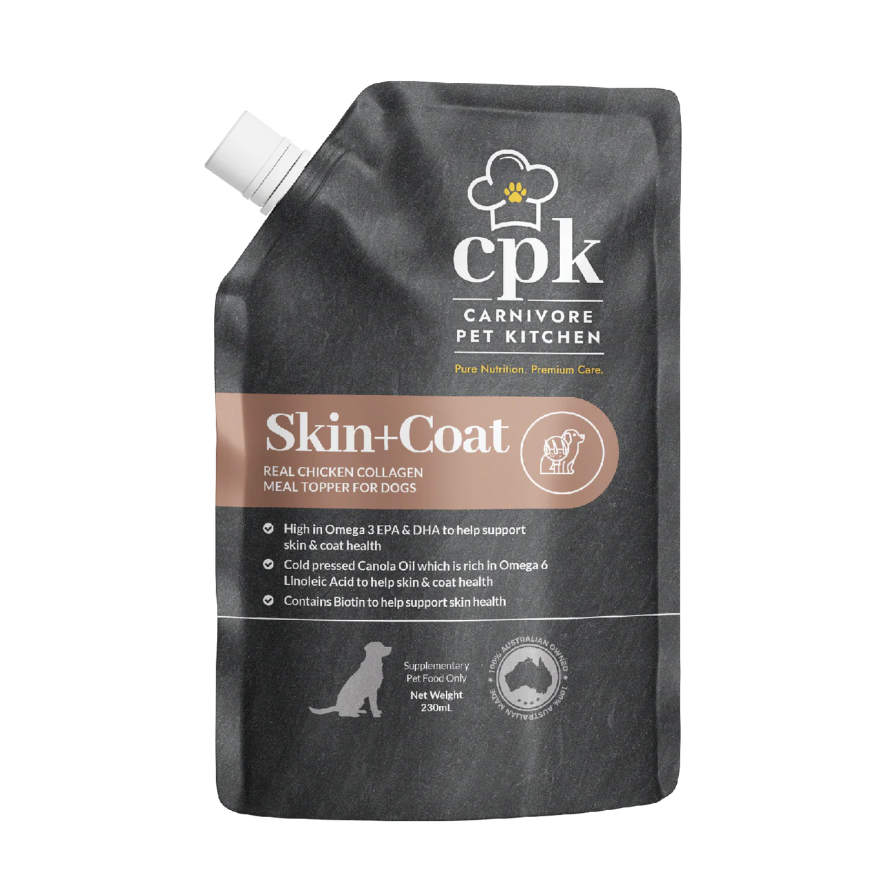 Carnivore Pet Kitchen – Meal Topper For Dogs – Skin & Coat (EXP 11/26)