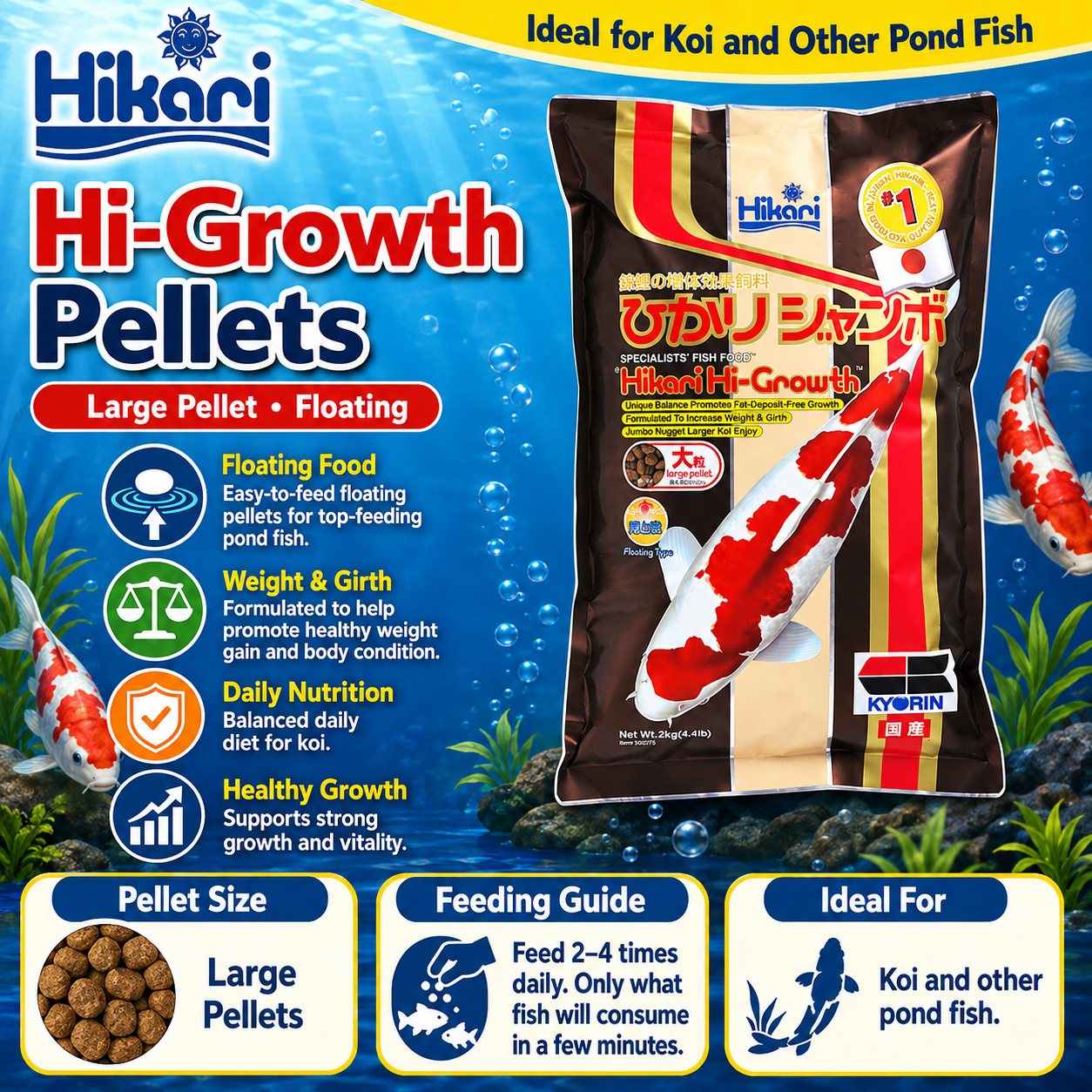 Hikari – Hi-Growth Pellets