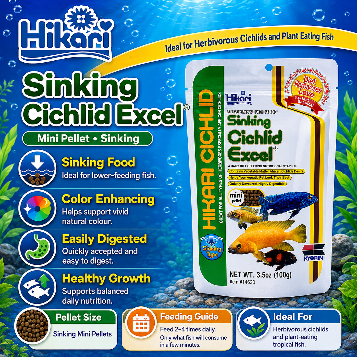 Hikari – Cichlid Excel – Sinking