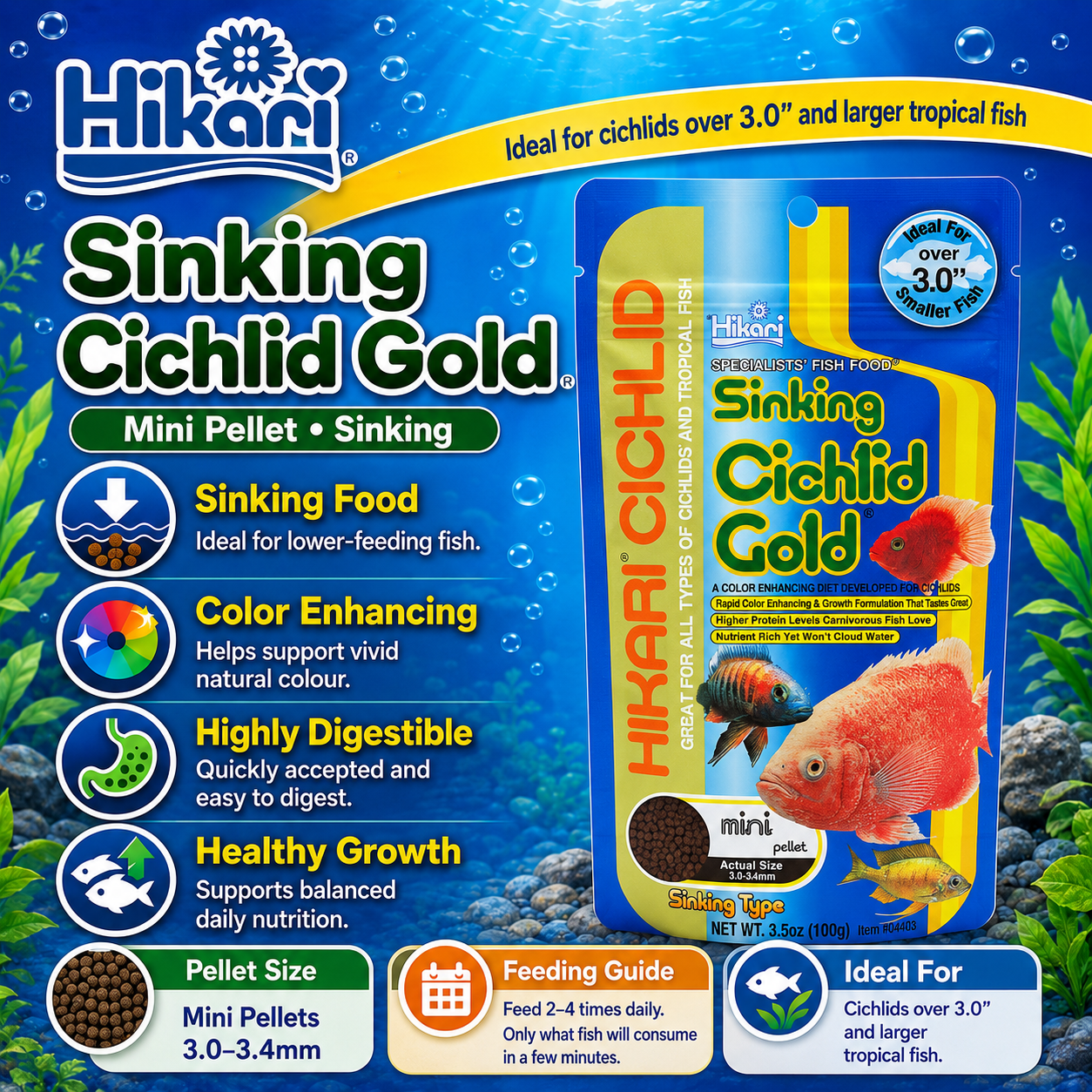 Hikari – Cichlid Gold – Sinking