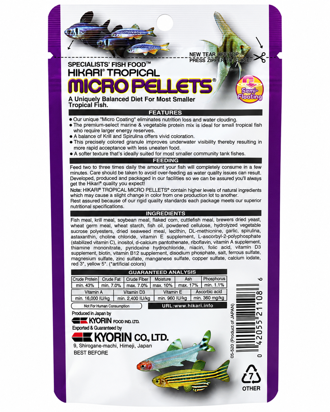Hikari – Micro Pellets
