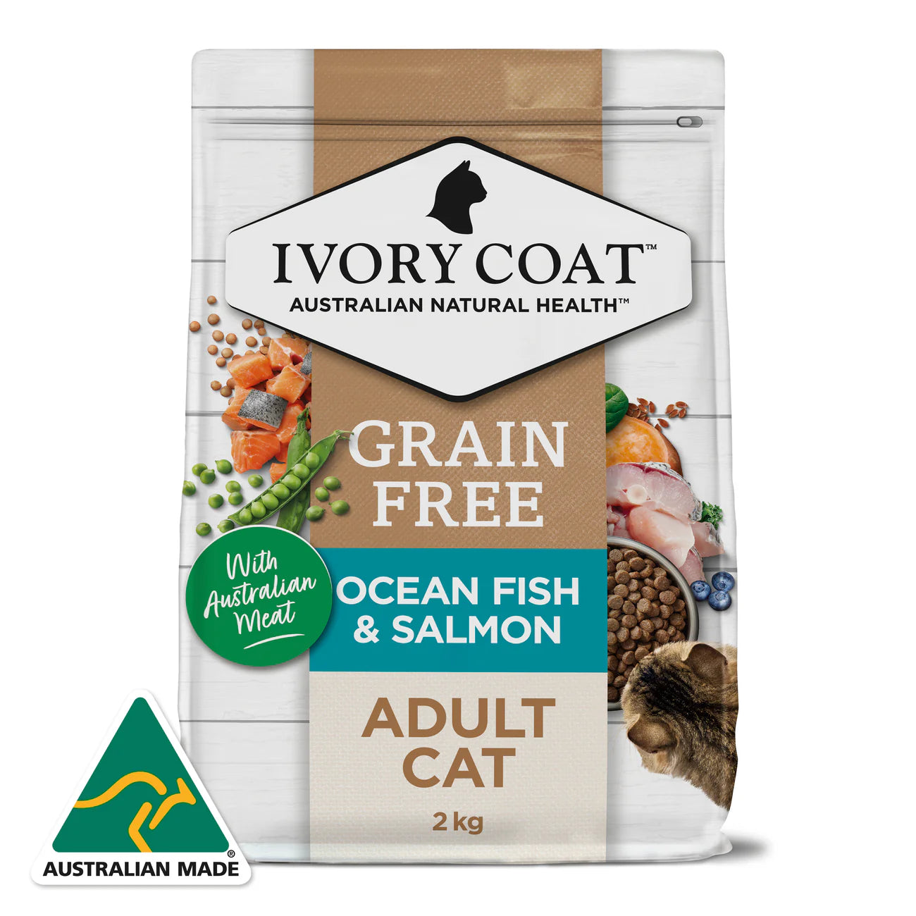 Ivory Coat – Adult Cat – GRAIN FREE – Ocean Fish & Salmon