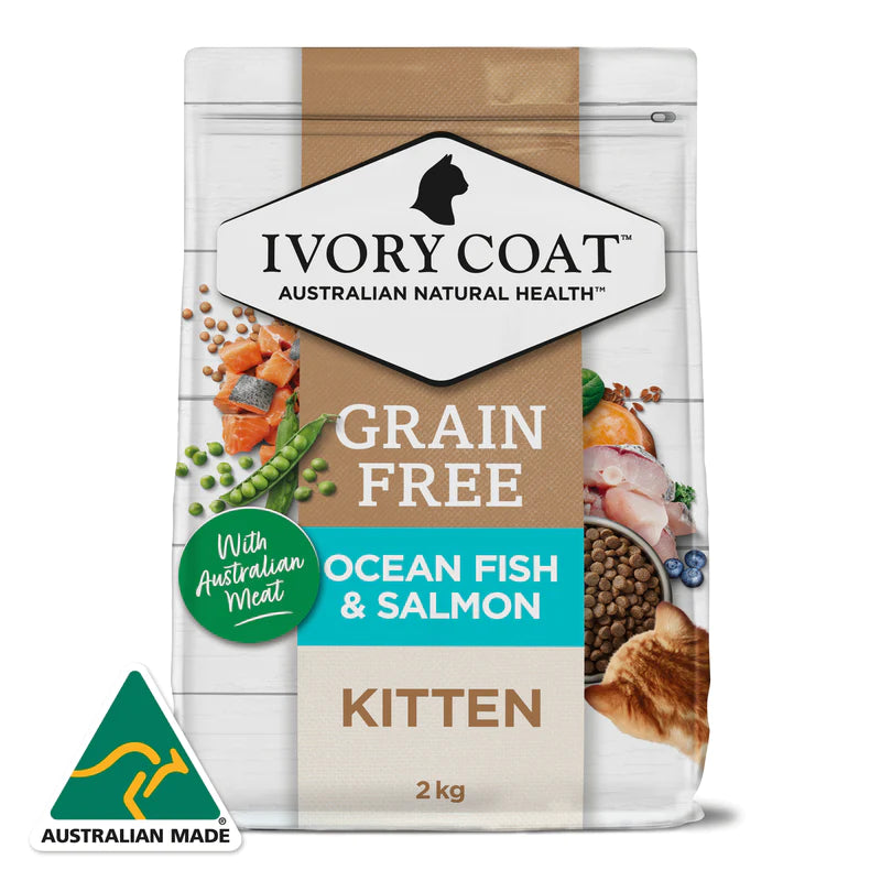Ivory Coat – Kitten – GRAIN FREE – Ocean Fish & Salmon
