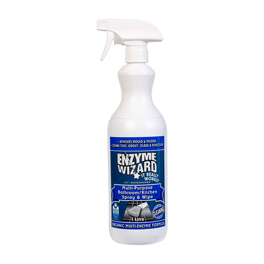 Enzyme Wizard – Multi-Purpose Bathroom/Kitchen Spray & Wipe