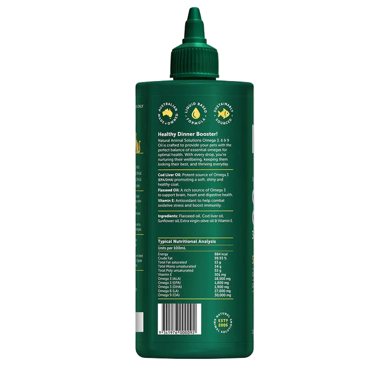 Natural Animal Solutions – Omega Oil 3, 6 & 9