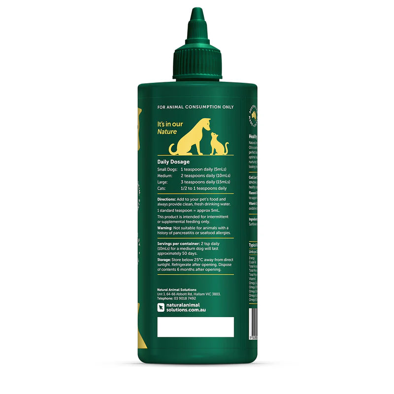 Natural Animal Solutions – Omega Oil 3, 6 & 9