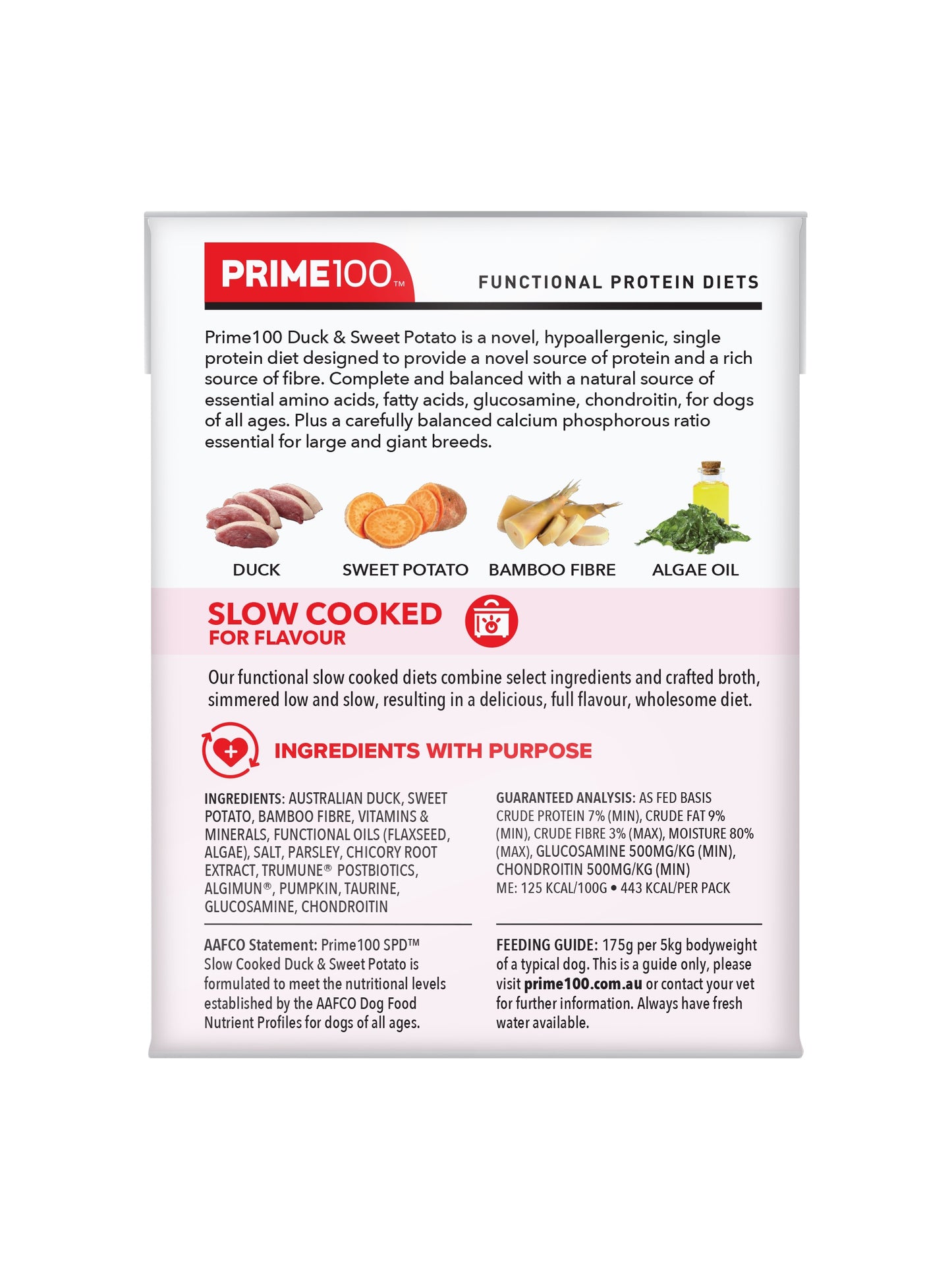 Prime100 – SPD Slow Cooked – Duck & Sweet Potato