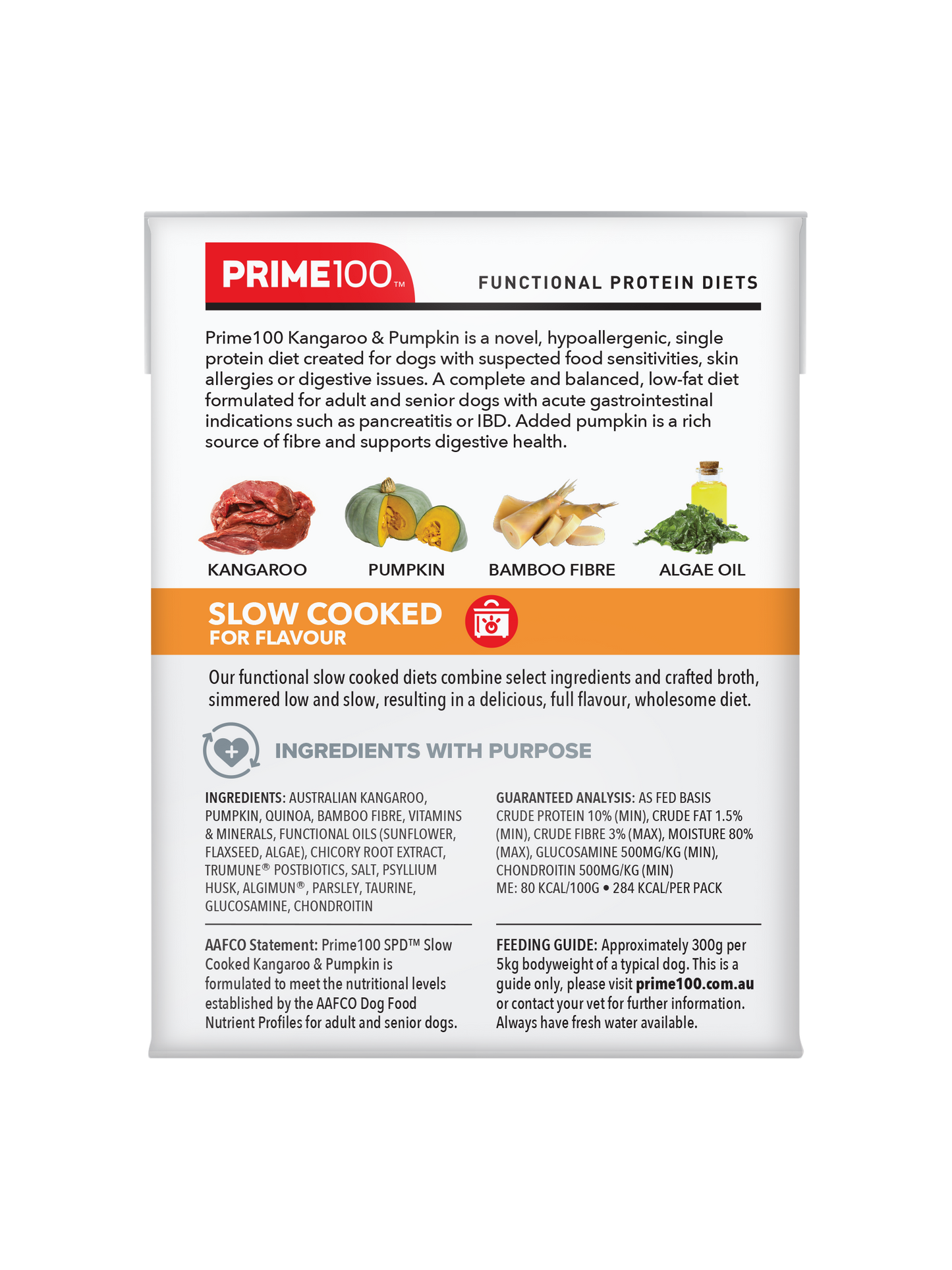 Prime100 – SPD Slow Cooked – Kangaroo & Pumpkin