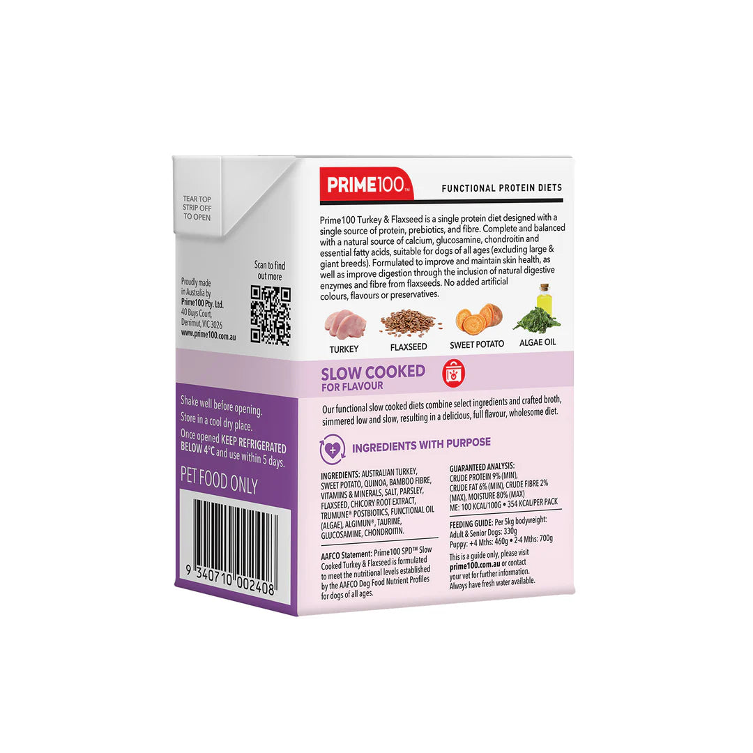 Prime100 – SPD Slow – Cooked Turkey & Flaxseed