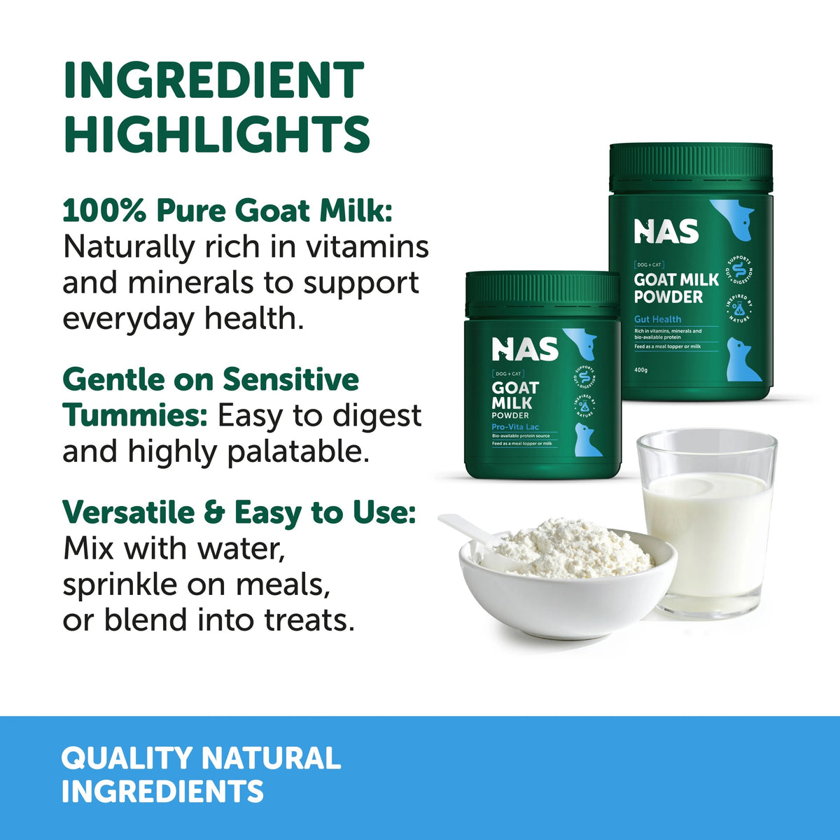 Natural Animal Solutions – Goat Milk Powder