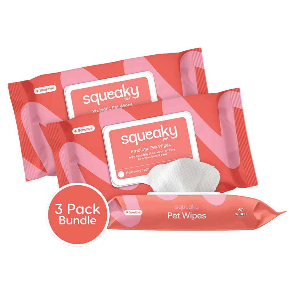 Squeaky – Probiotic Pet Wipes – Sensitive