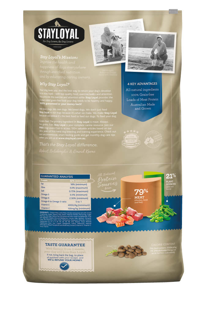 Stay Loyal – Holistic Meat Blend of Chicken, Lamb & Fish – GRAIN FREE