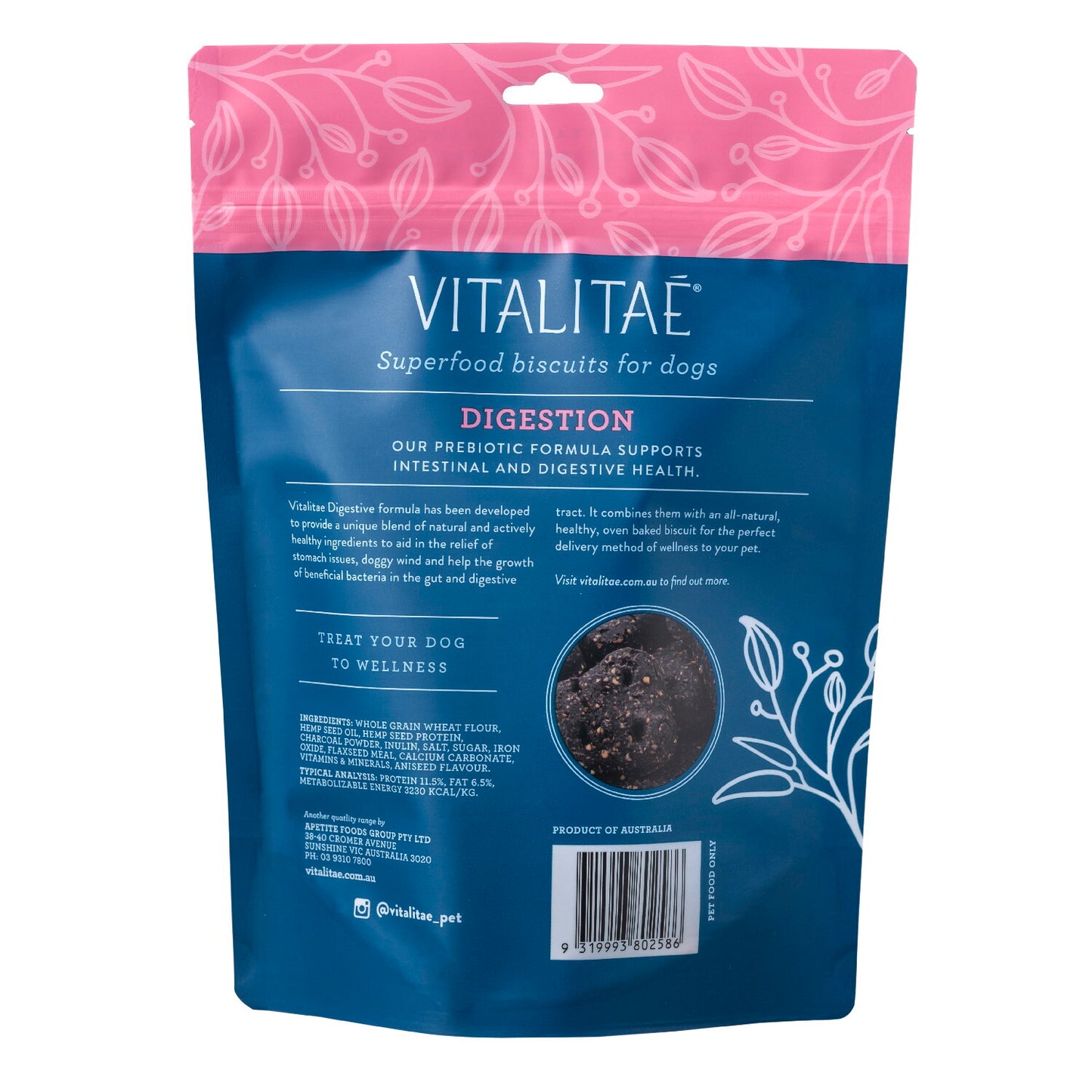 Vitalitae – Superfood Biscuits for Dogs – Digestion