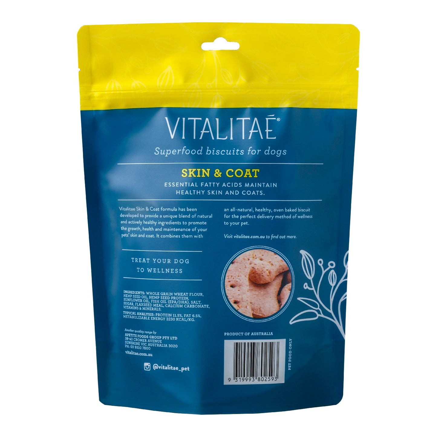Vitalitae – Superfood Biscuits for Dogs – Skin & Coat