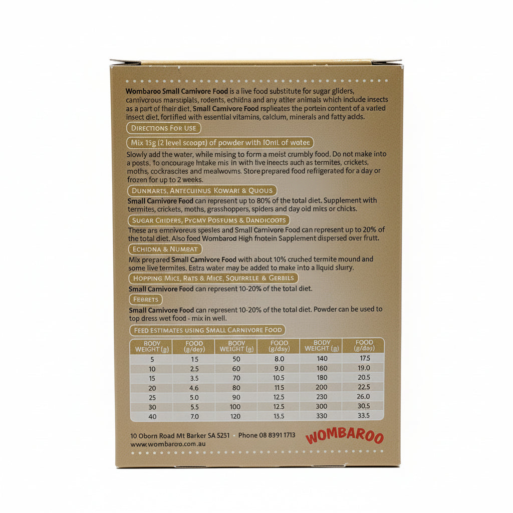 Wombaroo – Small Carnivore Food