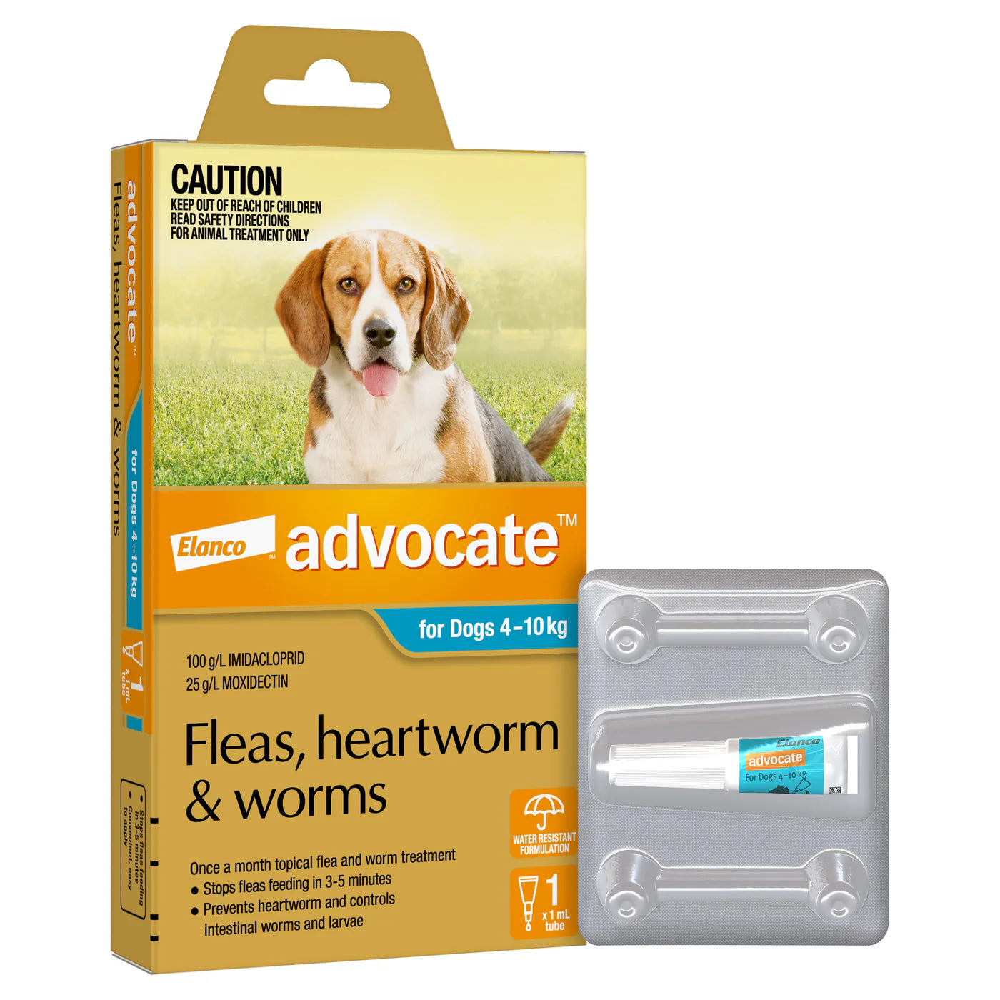 Advocate Fleas, Heartworm & Worms - Dogs 4kg to 10kg