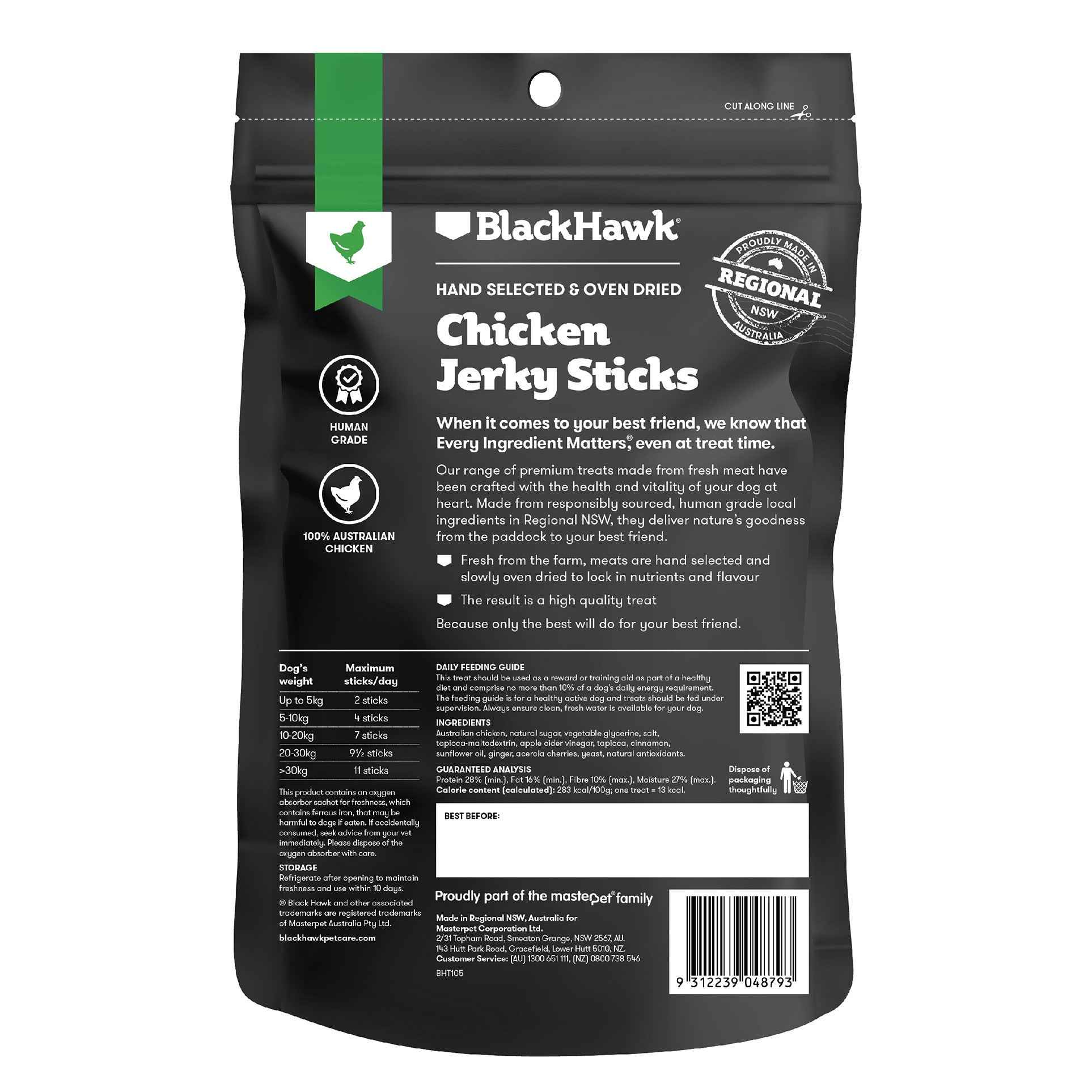 Black Hawk – Premium Dog Treats – Jerky Sticks