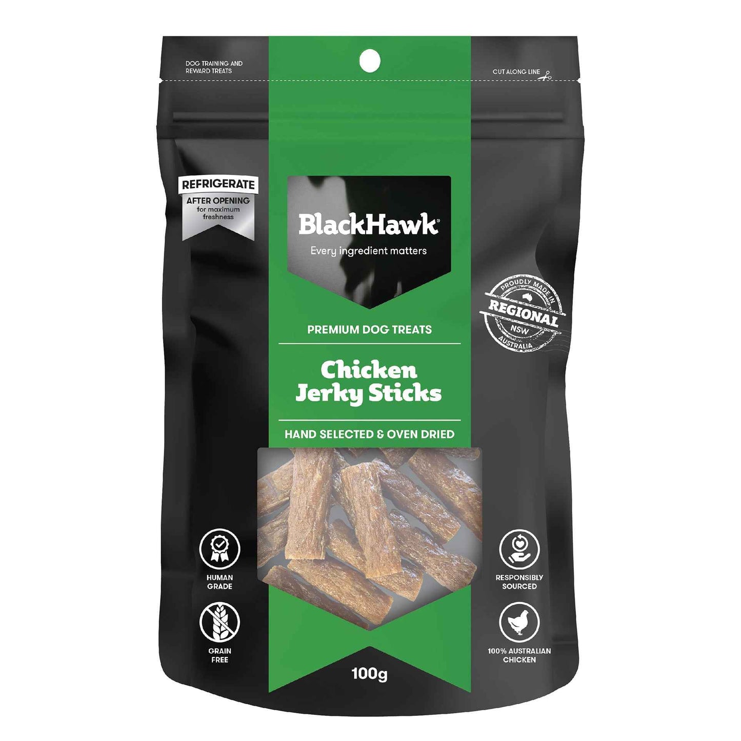 Black Hawk – Premium Dog Treats – Jerky Sticks