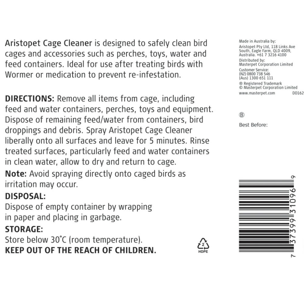 Aristopet Bird Cage Cleaner