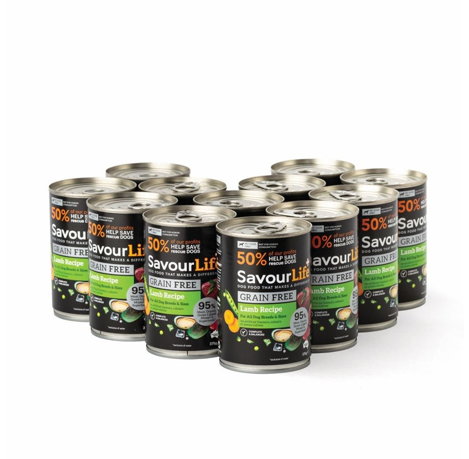 SavourLife – Wet Food Tins – Adult Dog – GRAIN FREE - Barkn Bargains