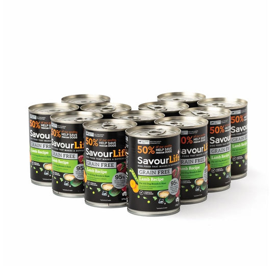 SavourLife – Wet Food Tins – Adult Dog – GRAIN FREE - Barkn Bargains