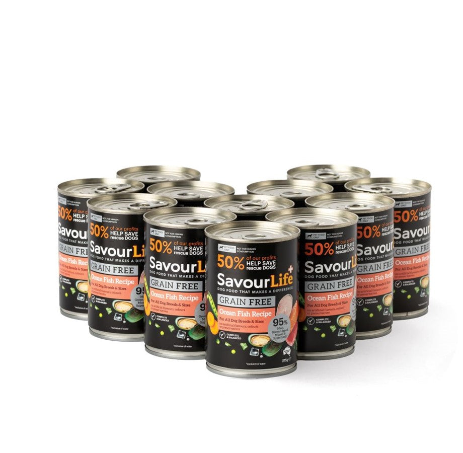SavourLife – Wet Food Tins – Adult Dog – GRAIN FREE - Barkn Bargains