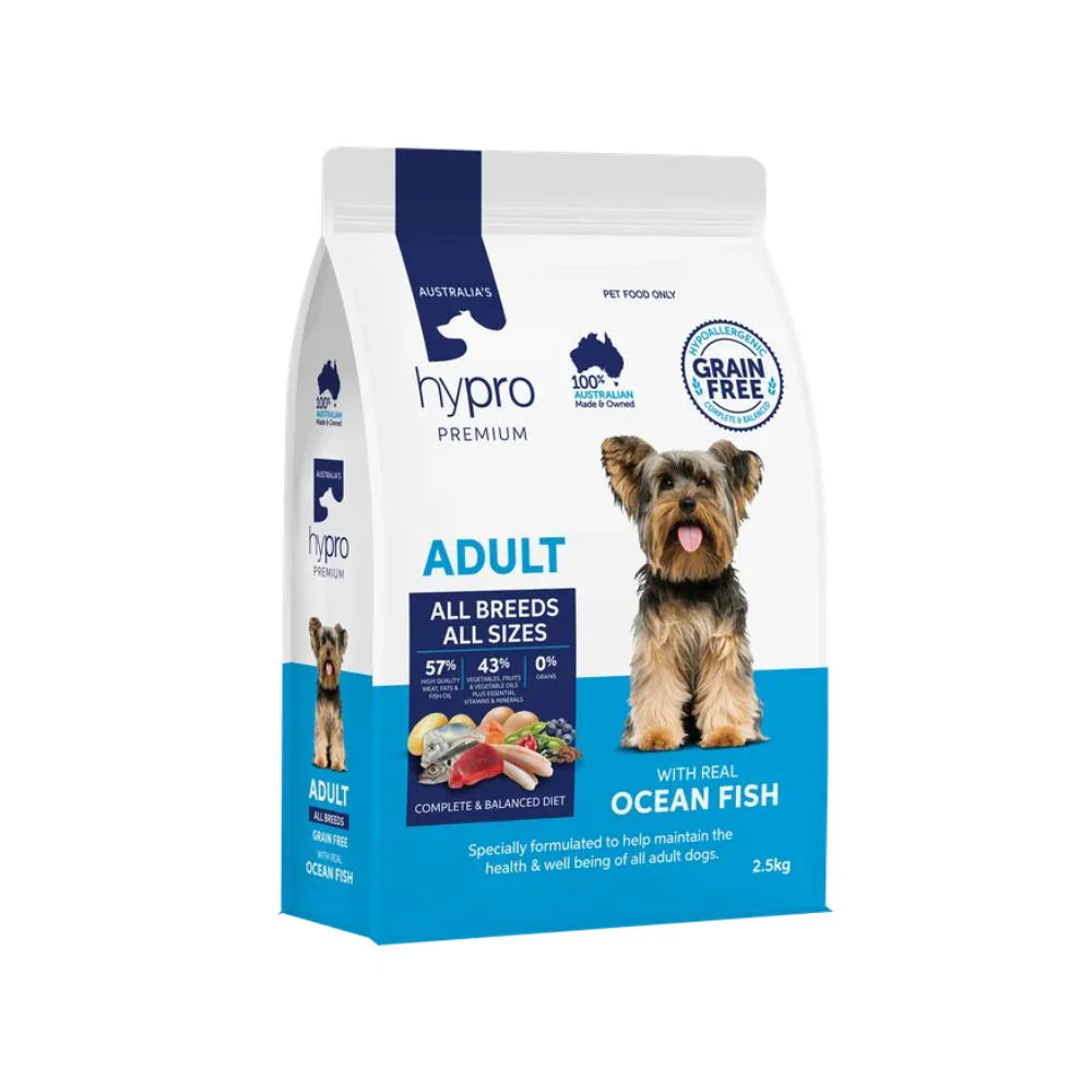 Hypro Premium – Adult Dog – GRAIN FREE – Ocean Fish - Barkn Bargains