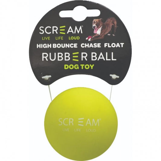 Scream – Rubber Ball – Loud Green – Medium – 6cm