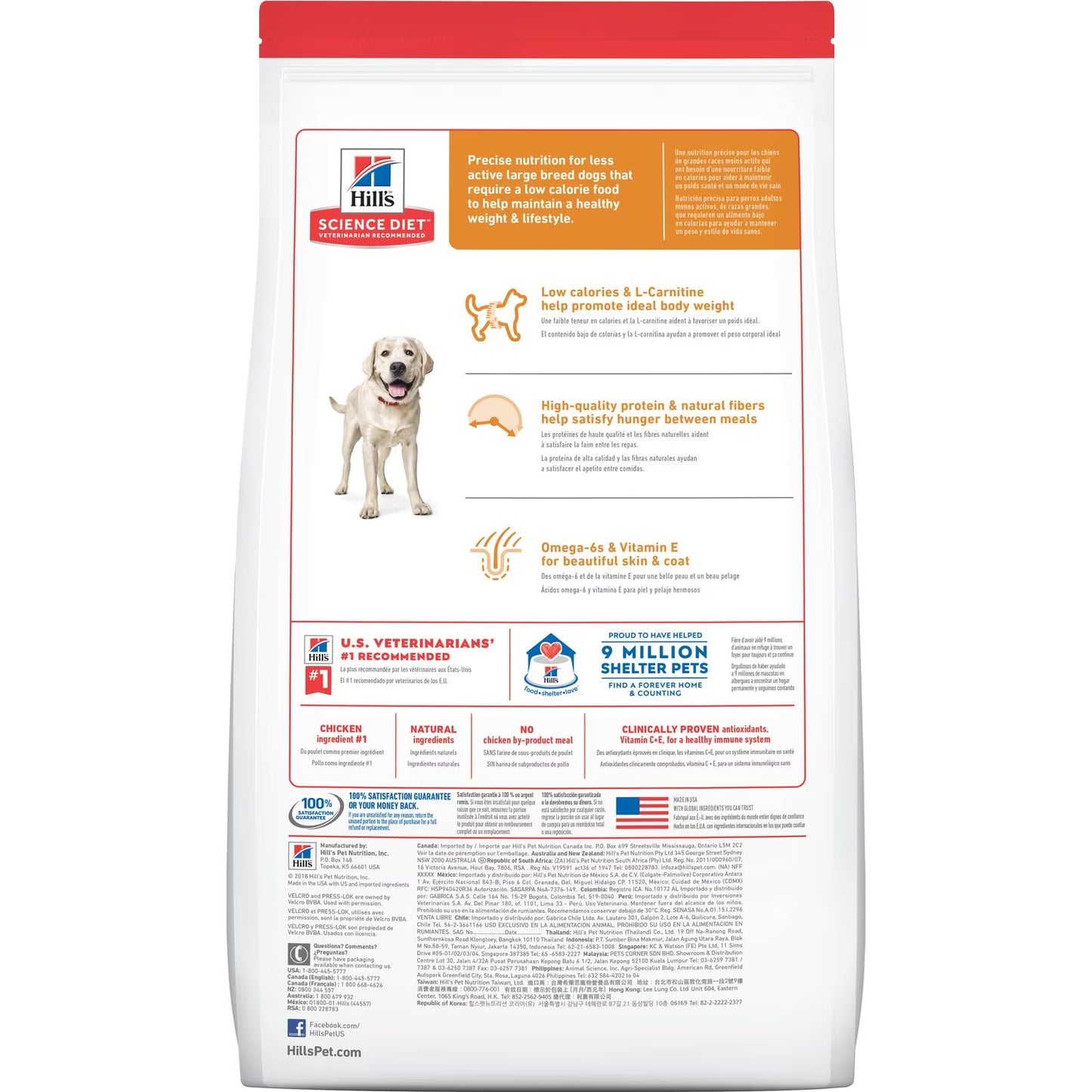 Hill’s – Science Diet – Adult Dog (1-5) – Large Breed – Light