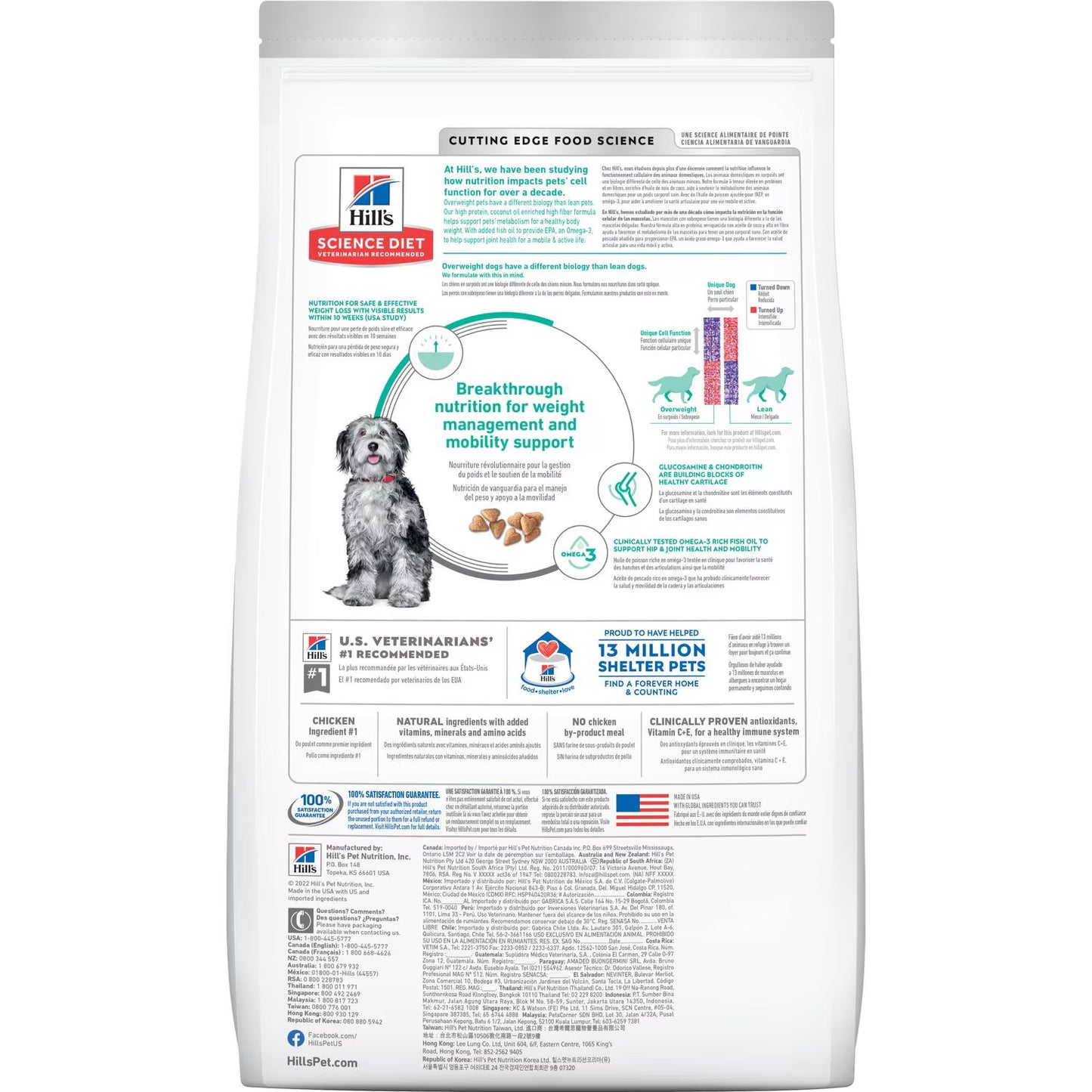 Hill’s – Science Diet – Adult Dog – Perfect Weight & Joint Support