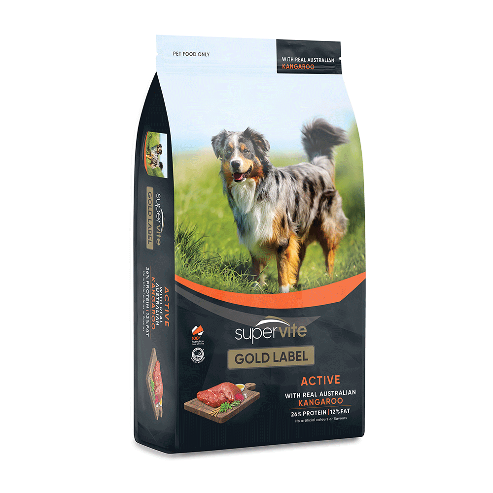 Supervite Gold Label – Adult Dog – Active Kangaroo - Barkn Bargains