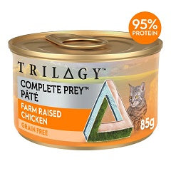 Trilogy – Wet Food Tins – Adult Cat – GRAIN FREE – Pate